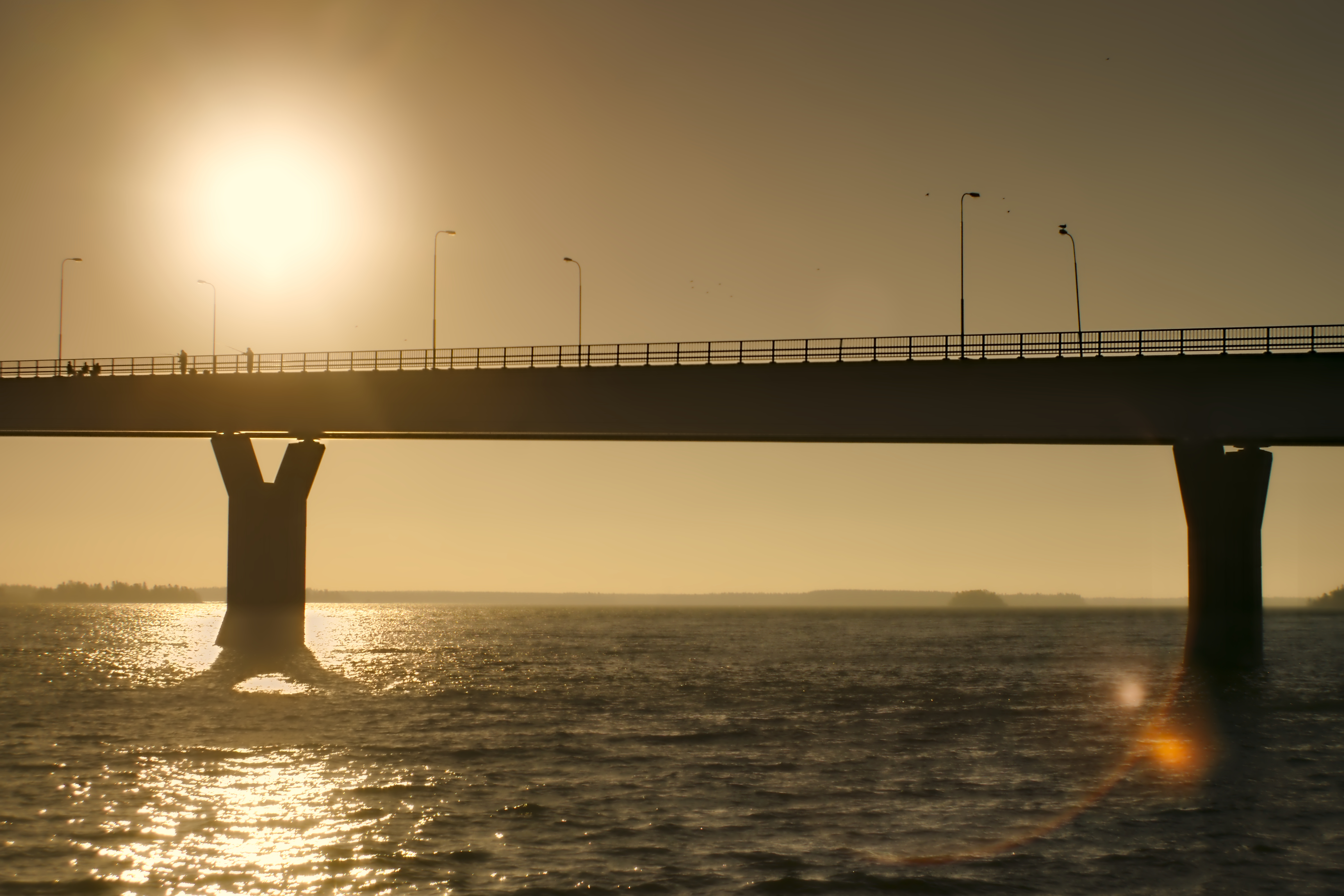 Fishermen on the bridge